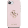 Guess Pu Grained 4G Metal Logo Iphone 16e Case - Pink - (GUHCPSE4PGT4MBP)