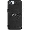 Guess Pu Grained Classic Logo Case With Magsafe For Iphone 16e - Black - (GUE004492-0)
