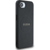Guess Pu Grained Classic Logo Case With Magsafe For Iphone 16e - Black - (GUE004492-0)