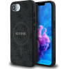 Guess Pu Leather 4G Colored Ring Case With Magsafe For Iphone 16e - Black - (GUE004494-0)