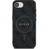 Guess Pu Leather 4G Colored Ring Case With Magsafe For Iphone 16e - Black - (GUE004494-0)