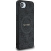 Guess Pu Leather 4G Colored Ring Case With Magsafe For Iphone 16e - Black - (GUE004494-0)