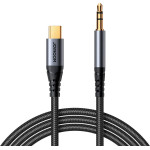 Joyroom Audio Transfer Series SY-A07 Mini Jack 3.5mm/USB-C Cable 1.2m - Black - (Joyroom Sy A07 Audio Transfer Series Aux Audio Cable (Type C To 3.5mm) 1.2m Black)
