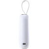 Joyroom Mini Powerbank 10000mAh Colorful Series 22.5W With 2 built-In Usb C And Lightning Cables White (JR-L012) - (Joyroom L012 Colorful Series 22.5W Mini Power Bank With Dual Cables 10000mAh White)