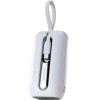 Joyroom Mini Powerbank 10000mAh Colorful Series 22.5W With 2 built-In Usb C And Lightning Cables White (JR-L012) - (Joyroom L012 Colorful Series 22.5W Mini Power Bank With Dual Cables 10000mAh White)