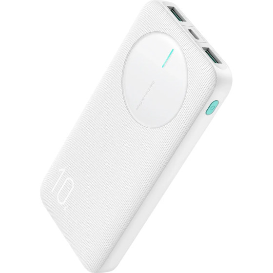 Joyroom Powerbank JR-PBF12 10000mAh 2.4A 2x USB-A 1x USB-C - White - (JR-PBF12_W)