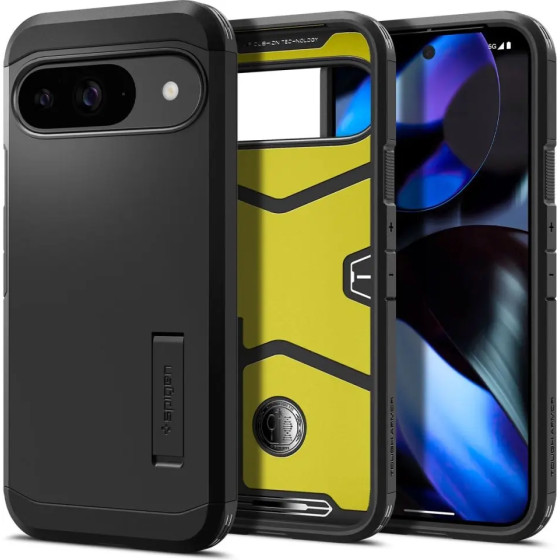 Spigen Tough Armor Case For Google Pixel 9 / 9 Pro - Black - (25913-0)