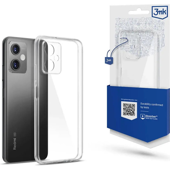 3MK Protection Case For Xiaomi Redmi Note 12 5G / Poco X5 5G Series Silicone 3MK Clear Case - Transparent - (146949-0)