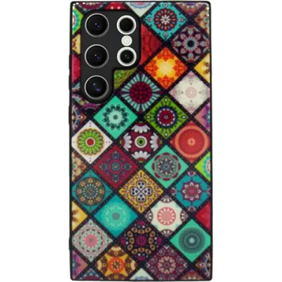 Vivid Ethnic Style Case Samsung Galaxy S24 Ultra Red - (CS-Eth Case 4-2403006)