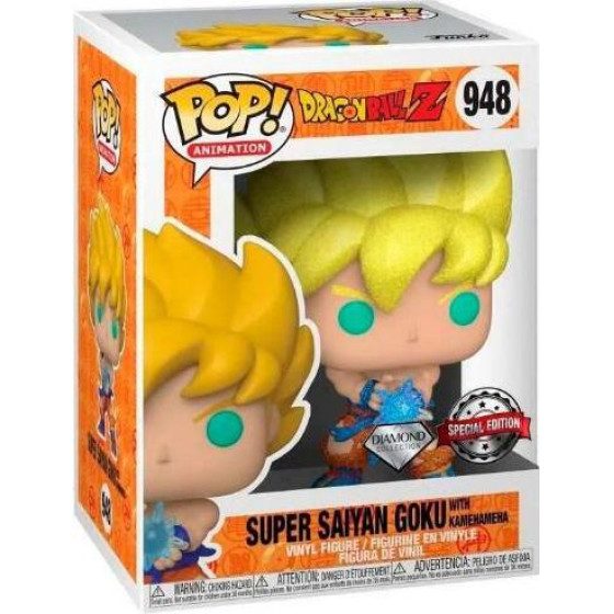 Funko Pop! Animation: Dragon Ball Z - Super Saiyan Goku #948 Diamond Collection Special Edition Exclusive - (56606)