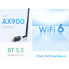 Powertech ��������� Usb ���������� ������� 900MBps Wifi 6, Bluetooth 5.3 - (PT-1386)