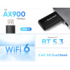 Powertech ��������� Usb ���������� ������� 900MBps Wifi 6, Bluetooth 5.3 - (PT-1387)