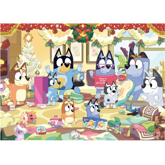 Ravensburger Giant Floor Puzzle: Bluey - Christmas With Bluey (24 pcs) (03171)