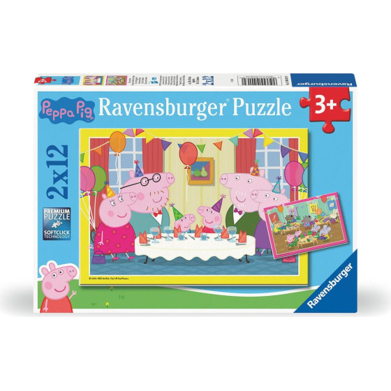 Ravensburger Puzzle: Peppa Pig - Time To Celebrate (2x12 pcs) (12004017)