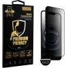 Idol 1991 Tempered Glass Iphone 16E 6.1'' 9H 0.25mm Premium Privacy Antispy Semi Curved Full Glue BLACK - (5205308382628)