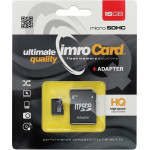 Imro Memory Card Microsd 16GB 100MB/s Class 10 Uhs I With Adapter SD