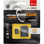 Imro Memory Card Microsd 8GB With Adapter SD