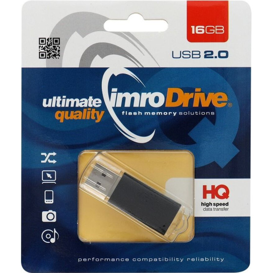 Imro Pendrive Black 16GB USB2.0