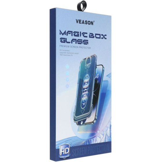 Veason 6D Pro Easy-Install Glass + Applicator - For Iphone 16 Plus black