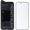 Veason 6D Pro Privacy Glass - For Iphone 15 Pro black