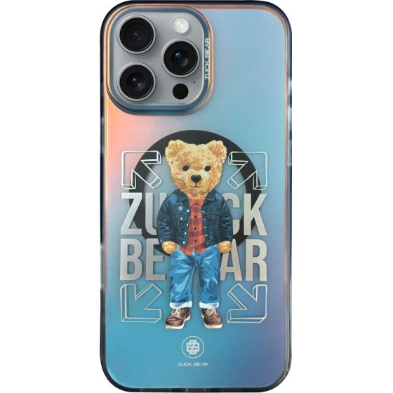 Zuck Bear Case California Cool Mag Compatible With Magsafe For Iphone 16 Pro Max Plaid shirt
