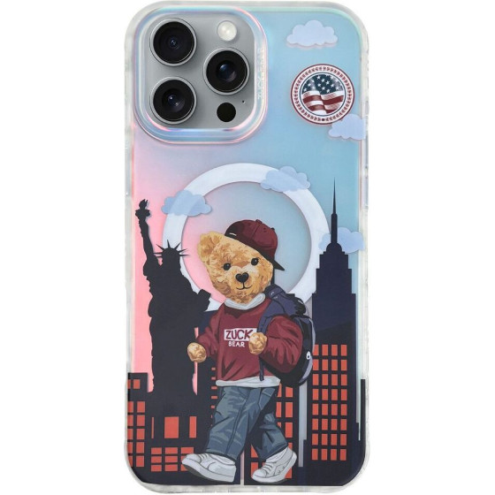 Zuck Bear Case Darnell Frosted Laser Compatible With Magsafe For Iphone 16 Pro Max New york