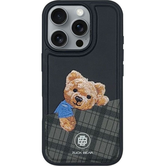 Zuck Bear Case Darren Compatible With Magsafe 16 Pro Max black