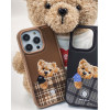 Zuck Bear Case Darren Compatible With Magsafe 16 Pro Max Champaign gold