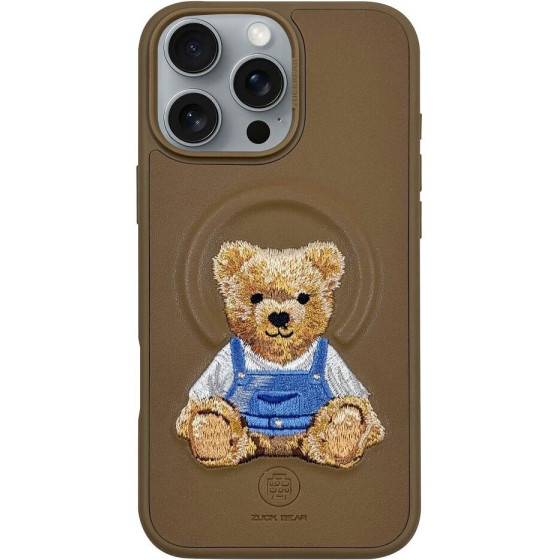 Zuck Bear Case Everley Compatible With Magsafe 16 Champaign gold
