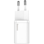 Baseus Wall Charger Type C Pd QC3.0 20W Super Si CCSUP-B02 white