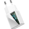 Baseus Wall Charger Type C Pd QC3.0 20W Super Si CCSUP-B02 white