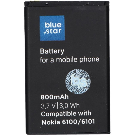 Blue Star Battery For Nokia 6101 / 6100 / 6300 800 mAh