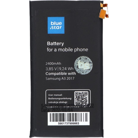 Blue Star Battery For Samsung A3 2017 2400 mAh