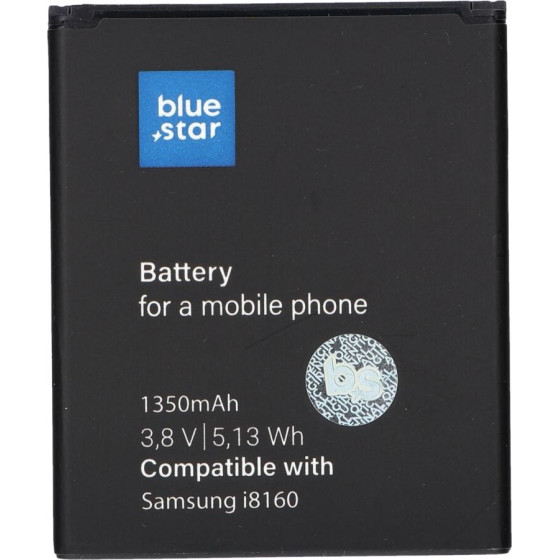 Blue Star Battery For Samsung I8160 Galaxy Ace 2 / S7562 Duos / S7560 Galaxy Trend / S7580 Trend Plus 1350 mAh