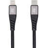 Blue Star Braided Cable 2,4A Type C To Lightning TFK-DC-003 1,2 m black
