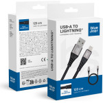 Blue Star Braided Cable 2,4A Usb A To Lightning TFK-DC-003 1,2 m black