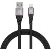 Blue Star Braided Cable 2,4A Usb A To Lightning TFK-DC-003 1,2 m black