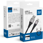 Blue Star Braided Cable 3A 20W Usb A To Type C Pd QC4.0 TFK-DC-003 1,2 m black