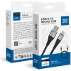 Blue Star Braided Cable 2A Usb A To Micro Usb TFK-DC-003 1,2 m black