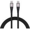Blue Star Braided Cable 3A 60W Type C To Type C Pd QC4.0 TFK-DC-003 1,2 m black