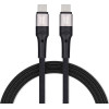 Blue Star Braided Cable 3A 60W Type C To Type C Pd QC4.0 TFK-DC-004 2 m black