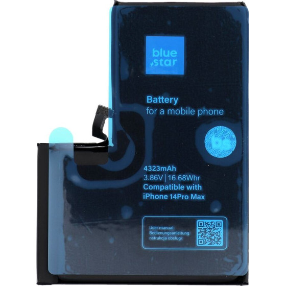 Blue Star Hq Battery For Iphone 14 Pro Max 4323 mAh