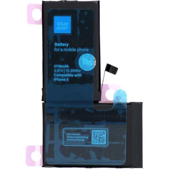 Blue Star Hq Battery For Iphone X 2716 mAh