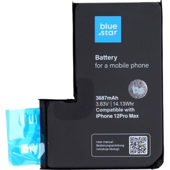 Blue Star Hq Battery Without Bms For Iphone 12 Pro Max 3687 mAh