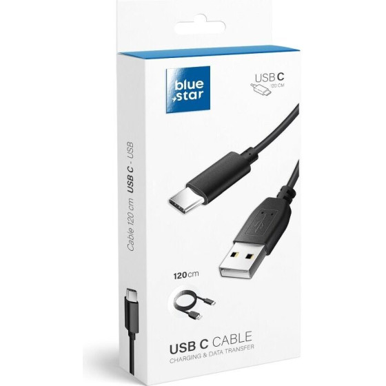 Blue Star Lite Cable 3A Usb A To Type C 1,2 m black