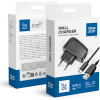 Blue Star Lite Travel Charger 2A 10W Usb A + Cable Usb A To Type C TFK-TC-1095B black