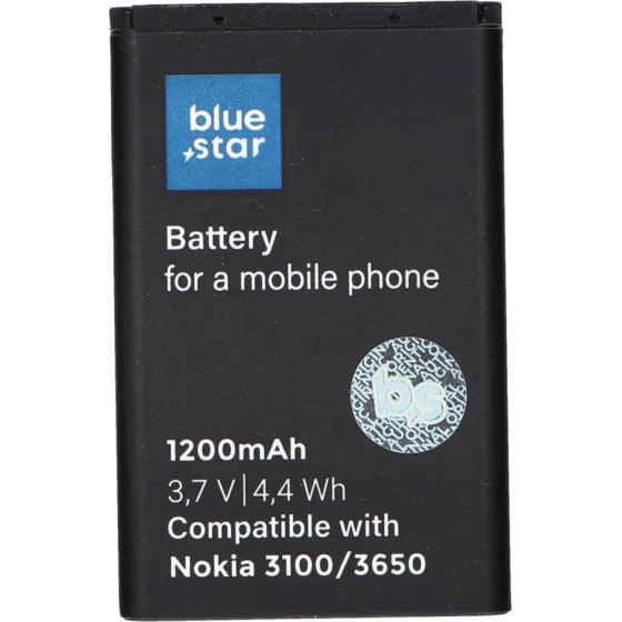 Blue Star Premium Battery For Nokia 3100 / 3650 / 6230 / 3110 Classic 1200 mAh