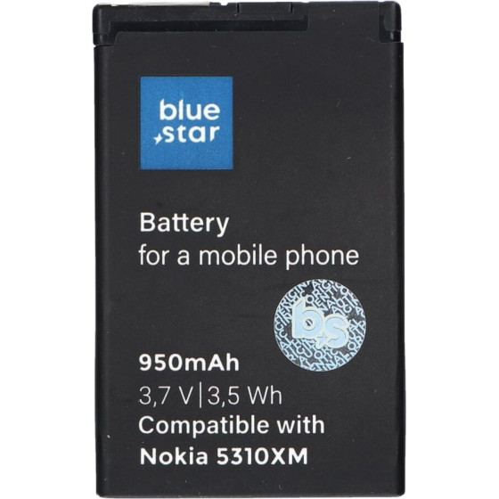Blue Star Premium Battery For Nokia 5310 Xm / 6600F / 7210S 950 mAh