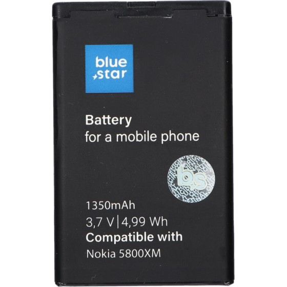 Blue Star Premium Battery For Nokia 5800 Xm / C3-00 / N900 / X6 / 5230 / Lumia 520 / 525 1350 mAh