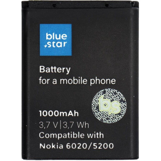 Blue Star Premium Battery For Nokia 6020 / 5200 / 5300 / 3220 / 5140 1000 mAh